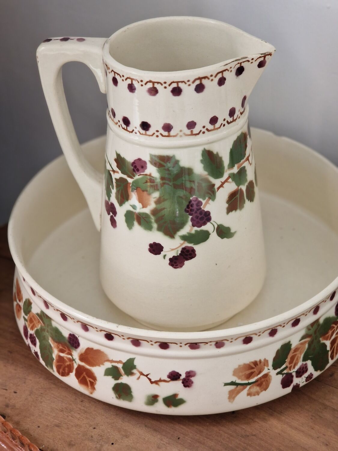 Basin and toilet pitcher