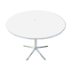 Table d'extérieur en fer piètement étoile du ancien bistrot pliable