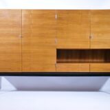 Walnut highboard w228 by leo bub, mid-century design cabinet