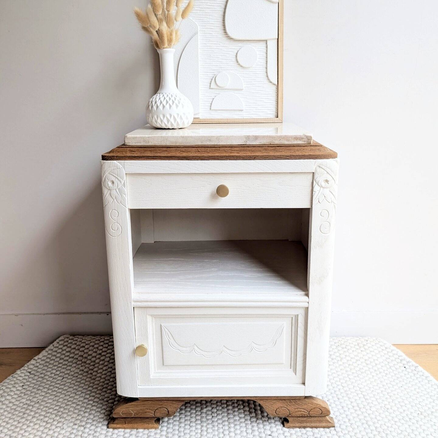 Pair of revisited 1930s bedside tables