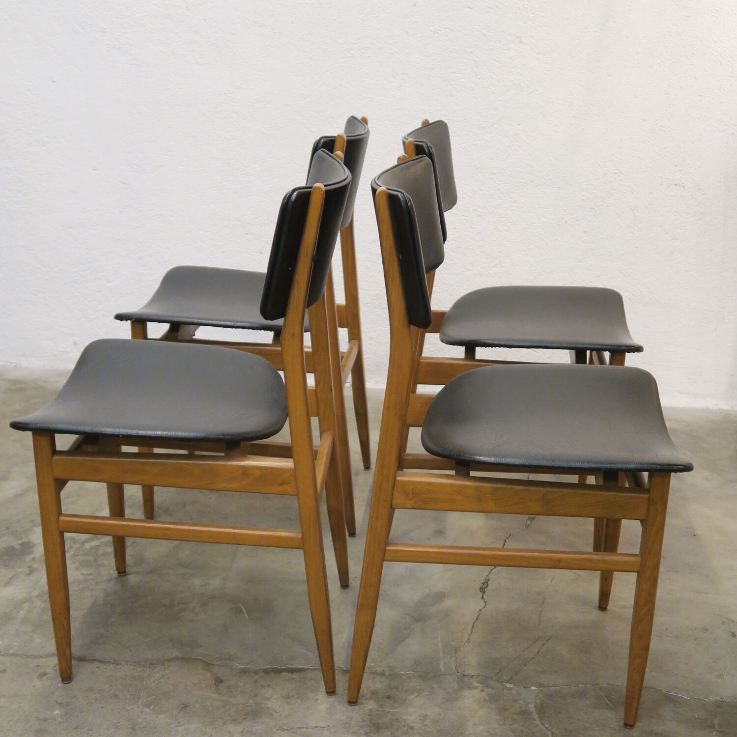 Série de 4 chaises scandinaves