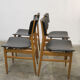 Série de 4 chaises scandinaves