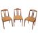 Set of three dining chairs from the 1970s by Drevotvar, Czechoslovakia