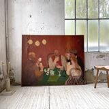 Oil painting "games" XL format 165x133cm