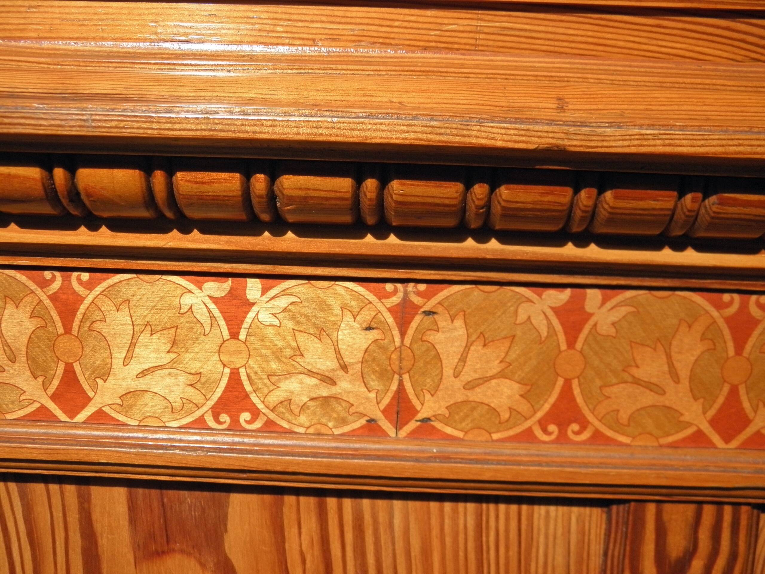 1900 bed in pitch pine 193 x 120