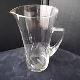 Water decanter, vintage ground glass jug