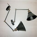 Pair of 2-arm industrial-style appliques