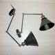 Paire d'appliques 2 bras style industriel