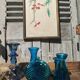 Vases and vintage soliflore blue and turquoise
