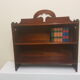 Art nouveau mahogany shelf