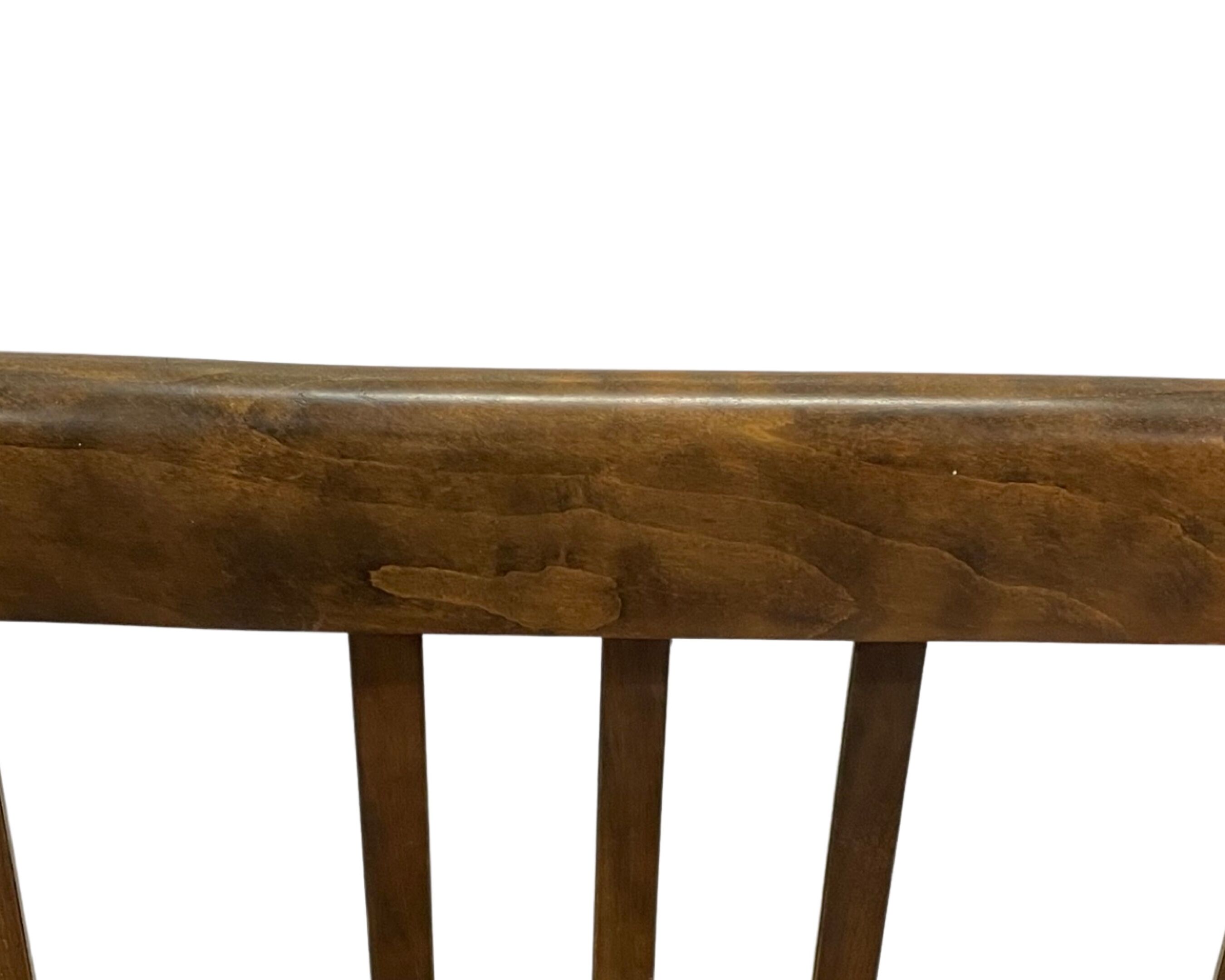 Vintage sofa in beech, 60s design wooden bench
