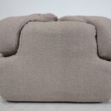 Confidential Seating Set by Alberto Rosselli for Saporiti, Beige Boucle Fabric, Italy, 1970s