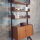 Ergo teak shelving unit, Scandinavian vintage 1960s