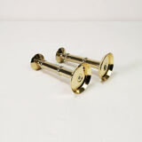 Pair of gilded candlesticks, 1960s Denmark
