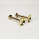 Pair of gilded candlesticks, 1960s Denmark