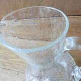 Bubbled glass jug