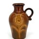 Vase Scheurich 490-25 – grès émaillé ambre