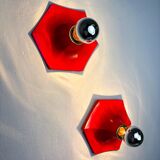 Pair of Hoffmeister Space-Age Wall Lights, Germany, 1970s