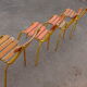 Set de 4 chaises de terrasse bistrot Champigneulles