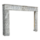 Louis XVI fireplace in gray marble Saint Anne, eighteenth century