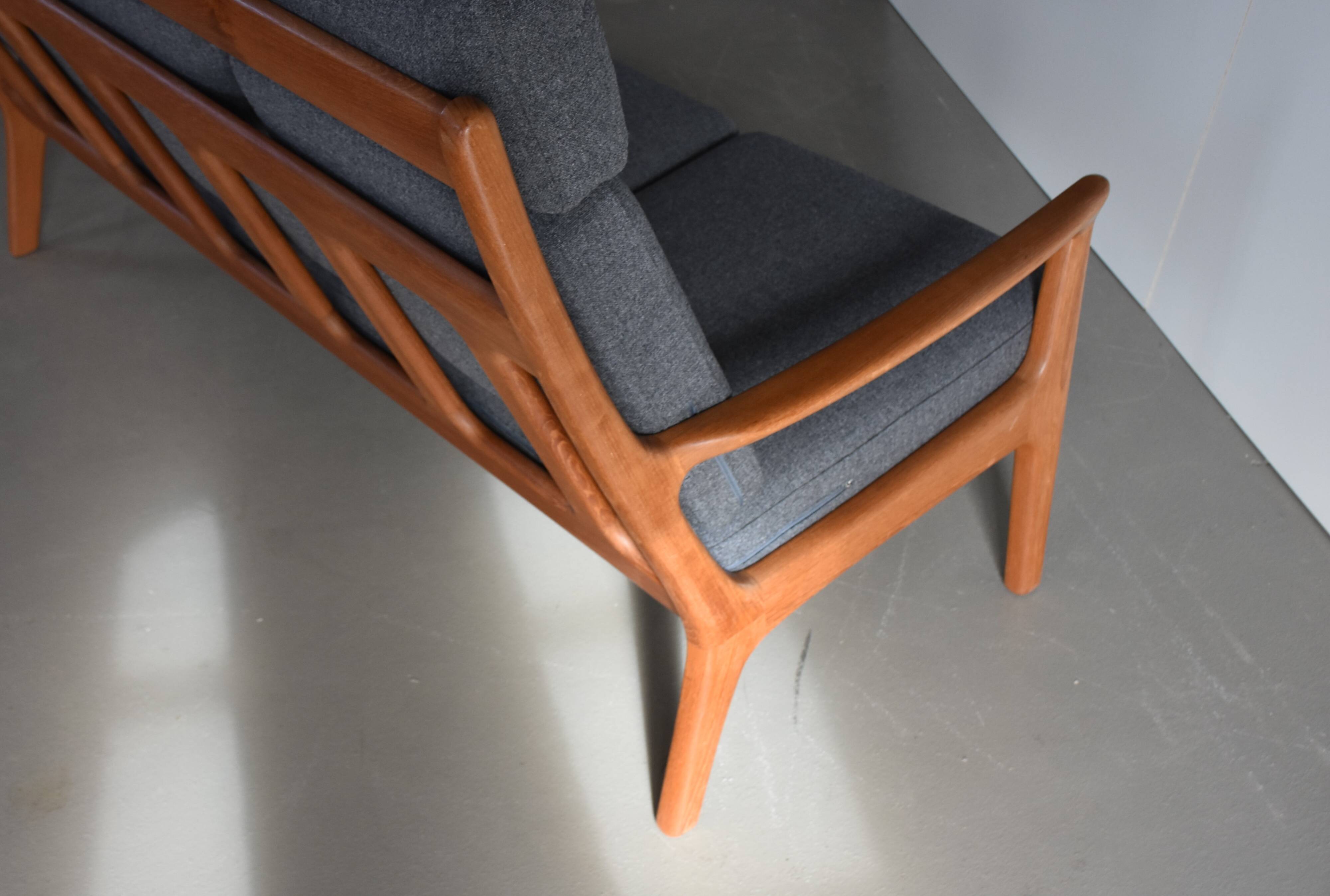 Mid Century Highback Sofa 60s Kvadrat Fabric