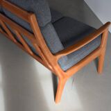 Mid Century Highback Sofa 60s Kvadrat Fabric