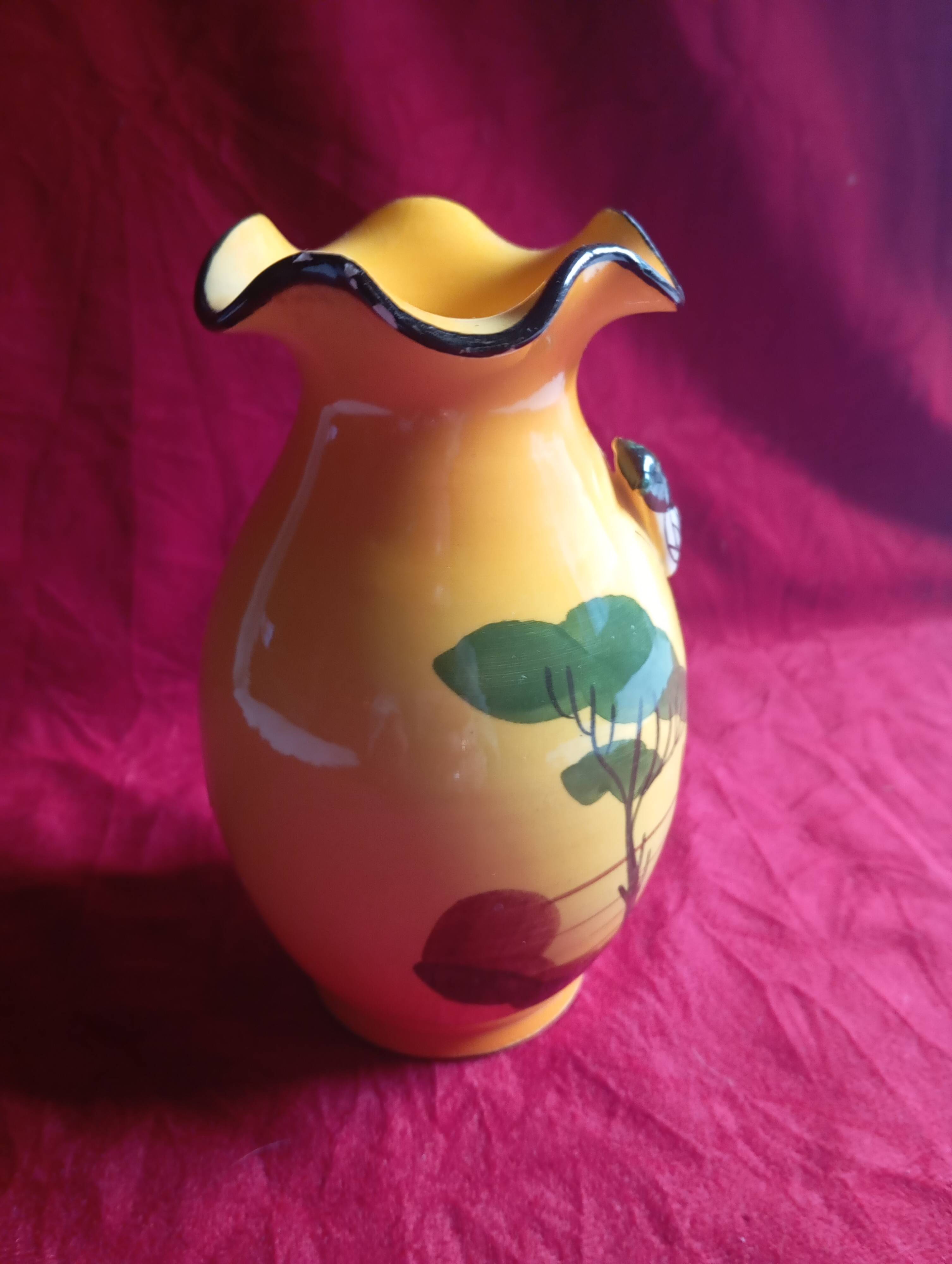 Provencal vase "sigale" signed "a.ferlay"