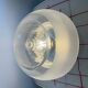 Peill & Putzler Space Age wall lamp in glass and chrome-plated metal