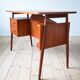 Bureau en teck danois par Gunner Nielsen pour Tibergaard, années 1960