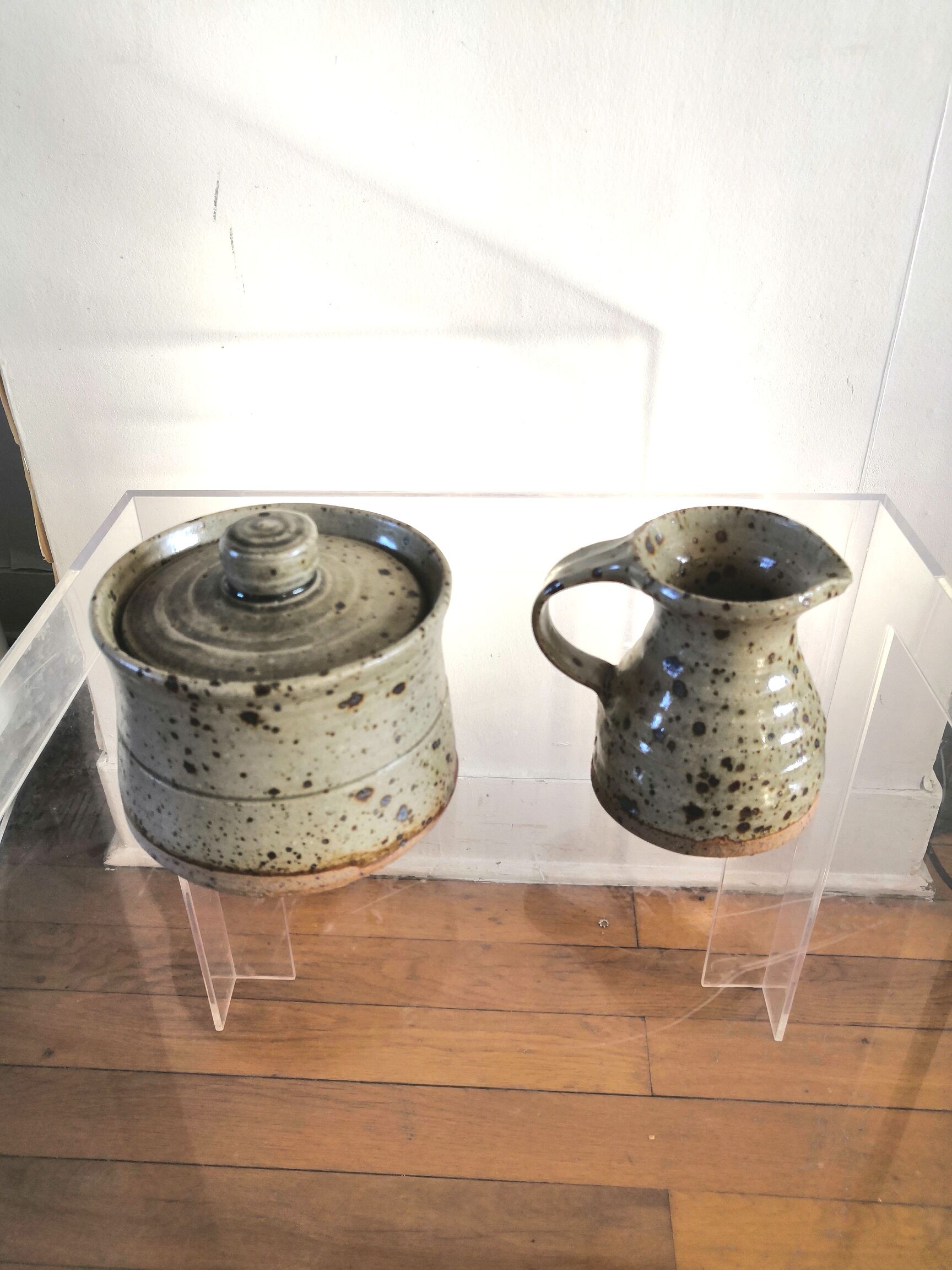 Paire de céramiques de Gustave Tiffoche design années 60