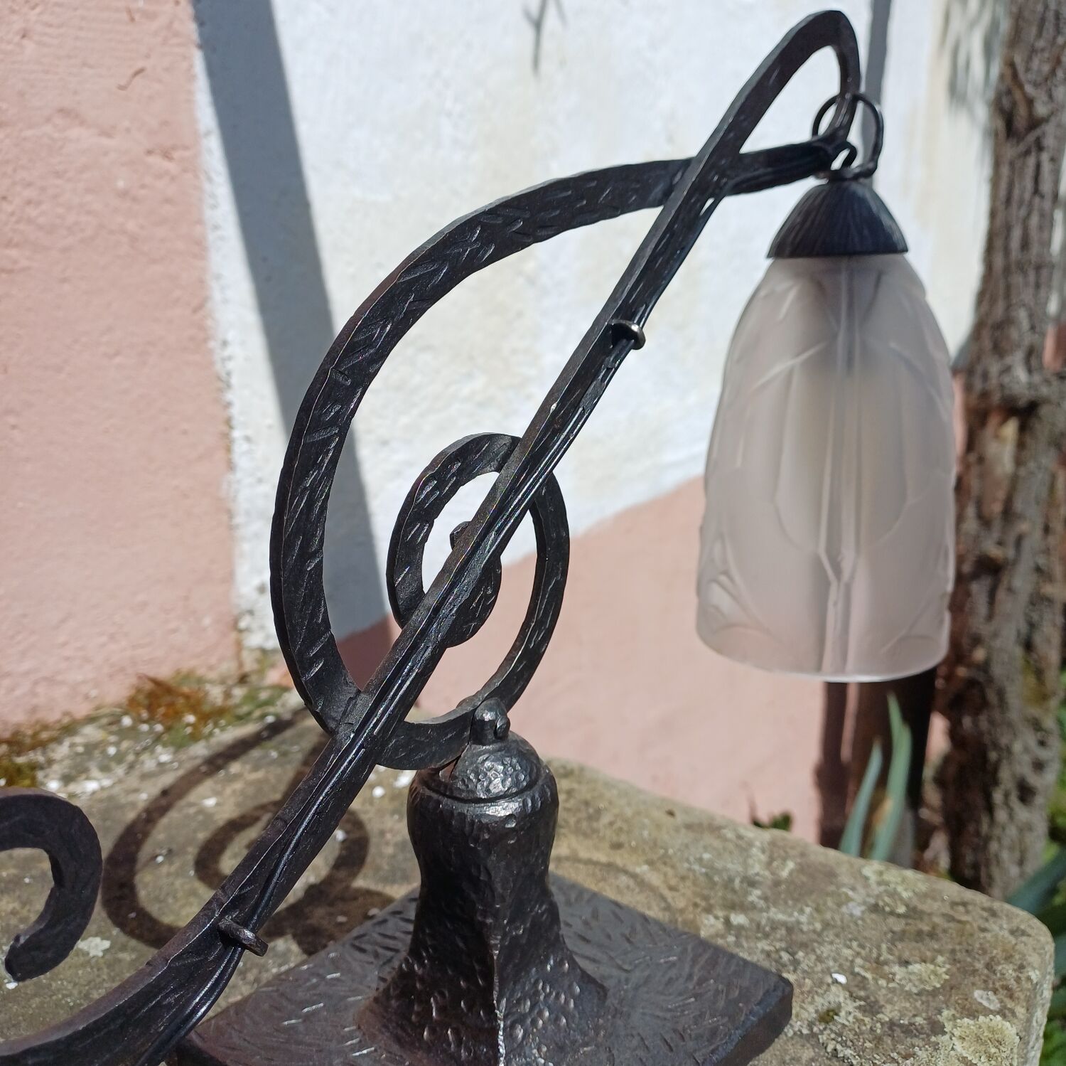 Art Deco piano lamp Treble Clef 1925