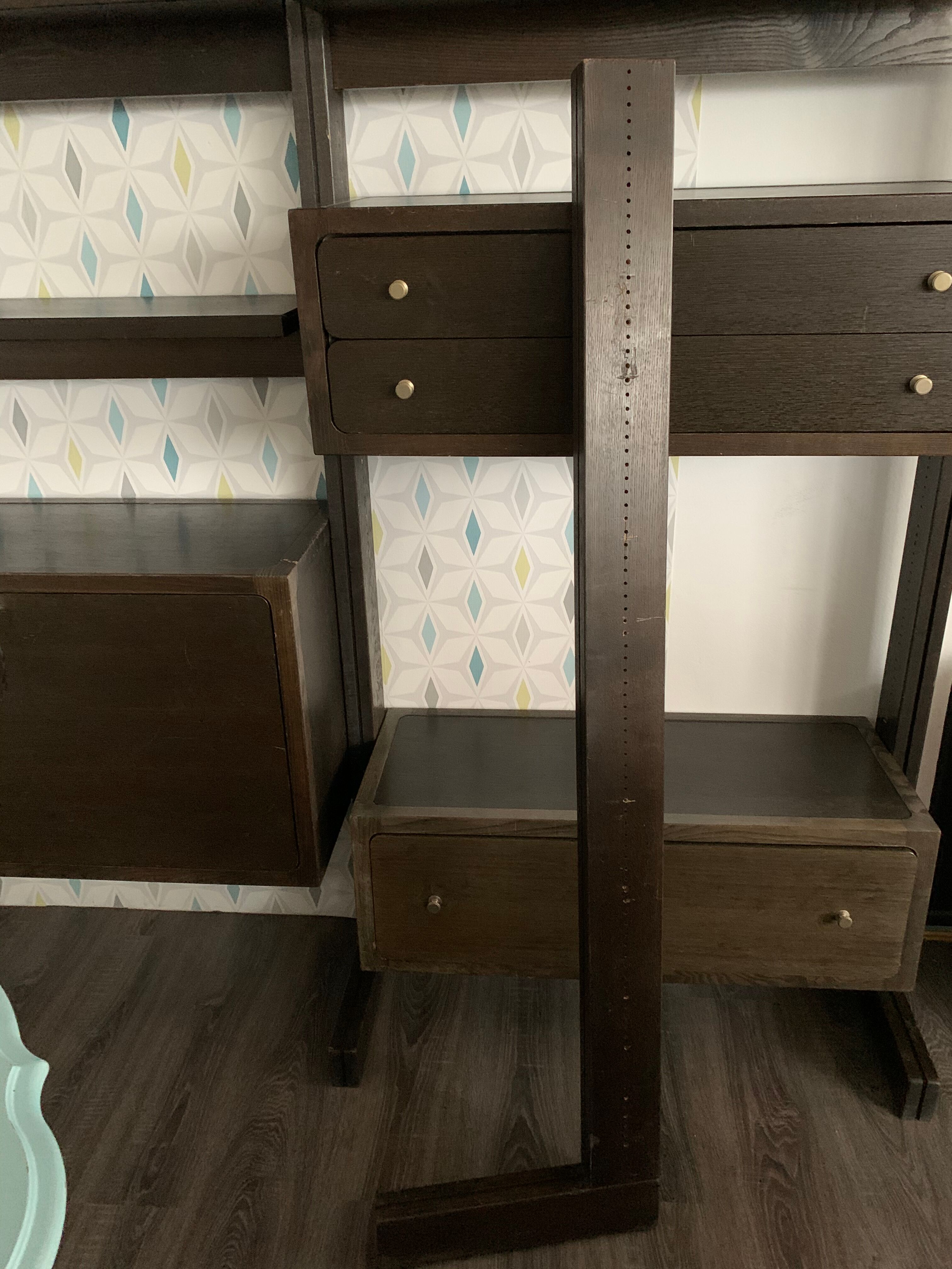 Vintage Roche Bobois modular shelf library