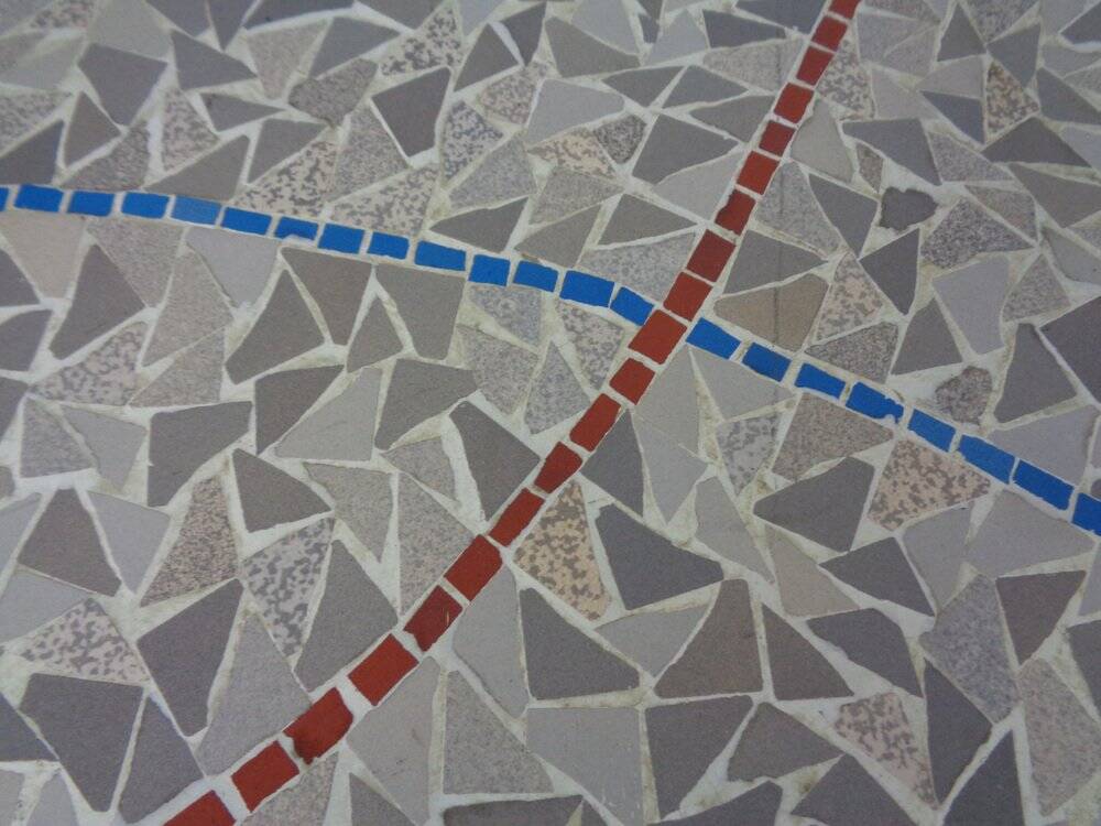 Large ceramic mosaic coffee table by Berthold Müller, Germany, 1950s.