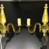 Paire d’appliques Bronze 2 lumières