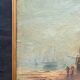 Pair of Impressionist paintings, Oil on canvas 1830, Romantic seascape