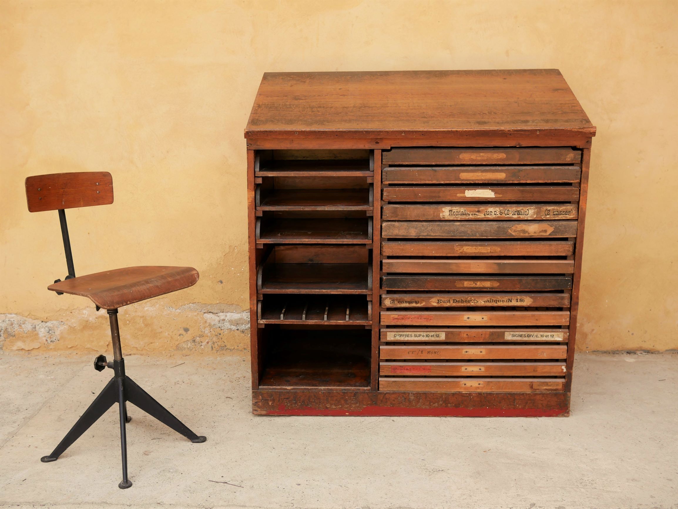 Vintage printing furniture - Craft furniture