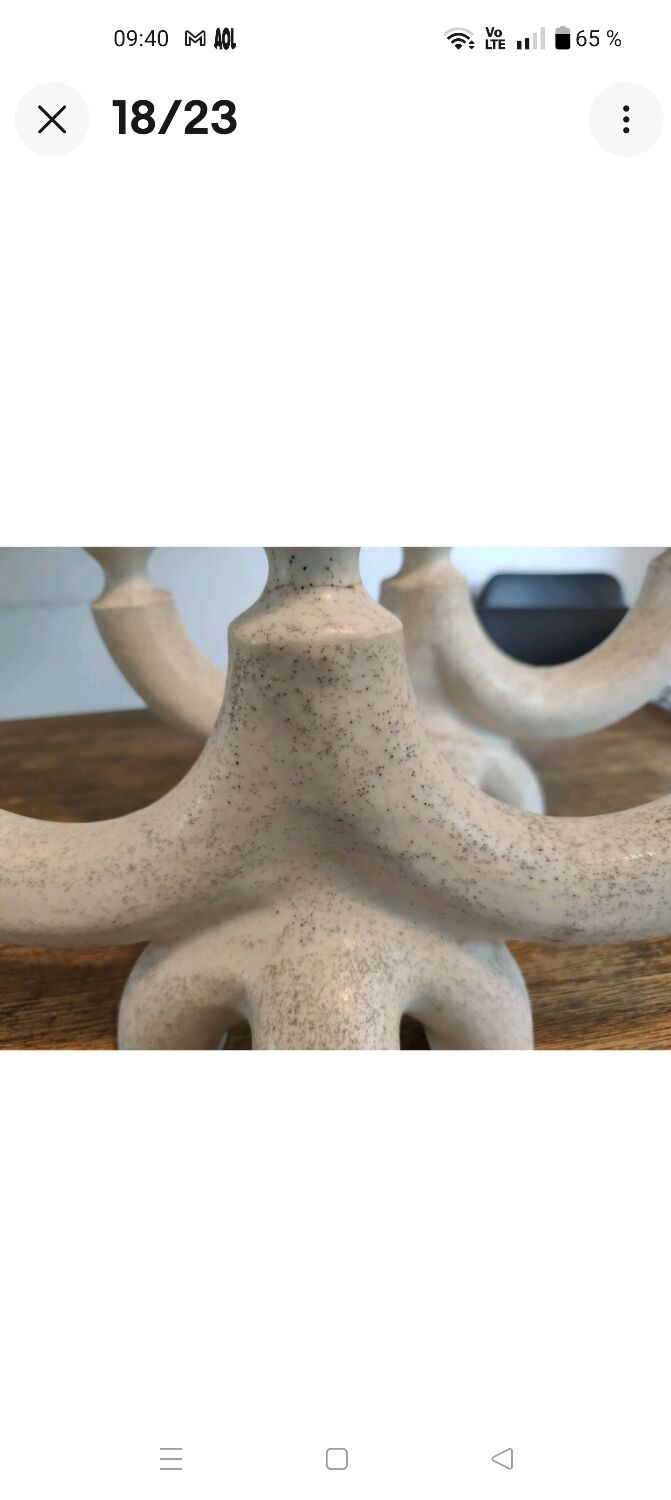 Suzanne ramié atelier madoura 1950 pair of candlesticks