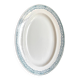 St Amand oval dish in blue ironstone