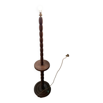 Art Deco Turned Wood Floor Lamp