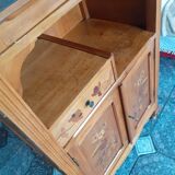 Louis XV style rosewood marquetry display case
