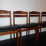Set table dining and 6 chairs Danish 1960s teak