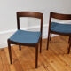Série de 6 chaises scandinave palissandre Gessef