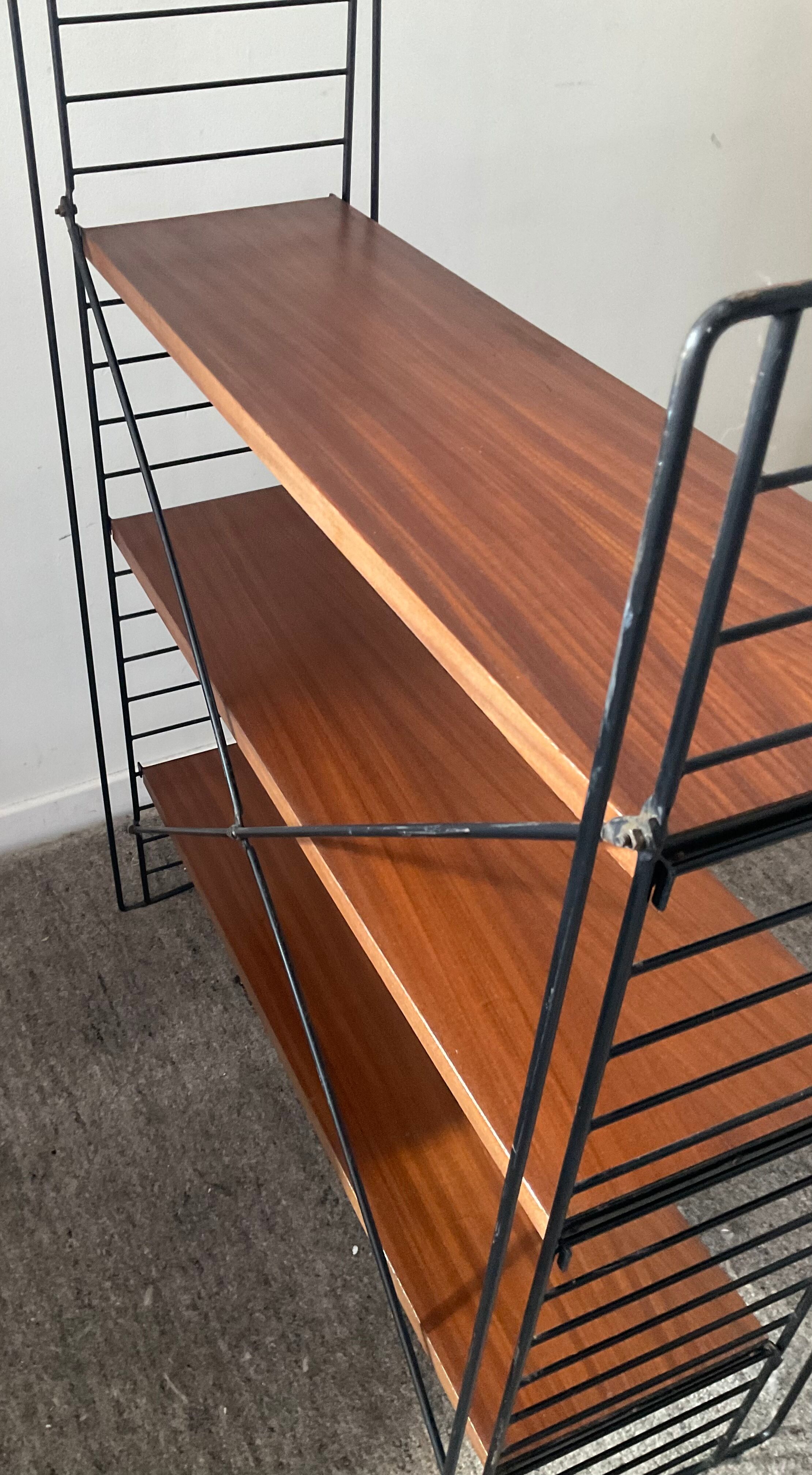 Tomado To.Decker shelf in teak and metal 50/60s