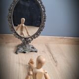 Brass psyche mirror