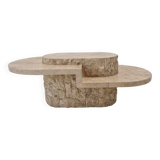 Mactan or Fossil Stone Coffee Table by Magnussen Ponte, 1980s