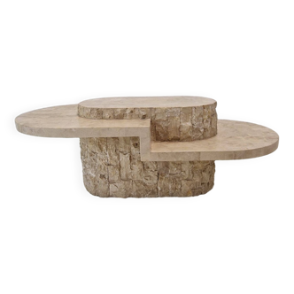 Mactan or Fossil Stone Coffee Table by Magnussen Ponte, 1980s