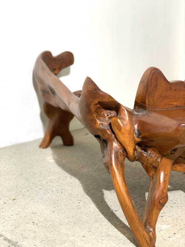 Brutalist bench in olivier