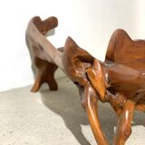 Brutalist bench in olivier