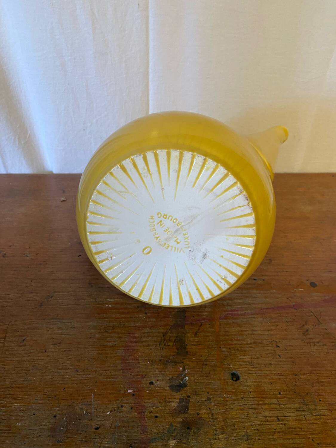 Villeroy & boch antique teapot yellow ceramic vintage