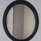 Vintage oval black mirror 60/70s